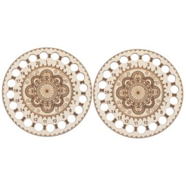 Operitacx 2pcs Cross Stitch Tools Embroidery Supplies Cross Stitch Supplies Cross Stitch Thread Holder DIY Knitting Crochet Tool Thread Board Sewing Tools Floss Wooden Threader Wooden Bobbin