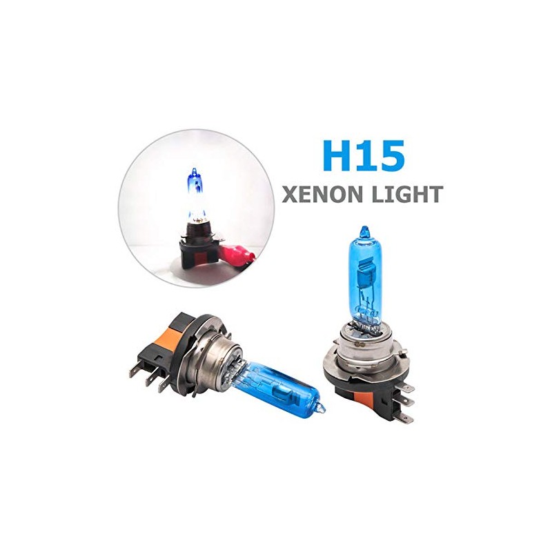 H15 halogen headlight bulbs Baceyong, 2PCS 12V 55W DRL daytime