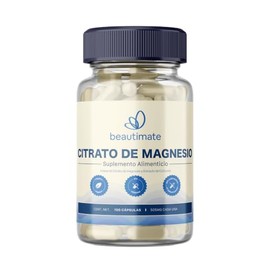 Beautimate Citrato De Magnesio 500mg 100 Cápsulas, Alta Absorción, Premium, Vegano Y Natural, Beautimate