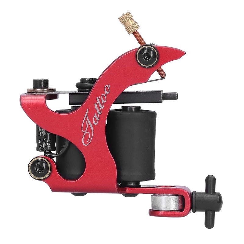 Red Portable Alloy Coil Tattoo Machine Casting Beginner Tattooist Tattoo