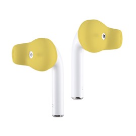 ACOUS Design Purest Earbuds Covers Anti-Slip Sport Tips Covers Compatible with Apple AirPods1&2 and EarPods (Strong Lemon)