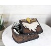 American Bald Eagle Head And Feathers Prints Decorative Jewelry Box