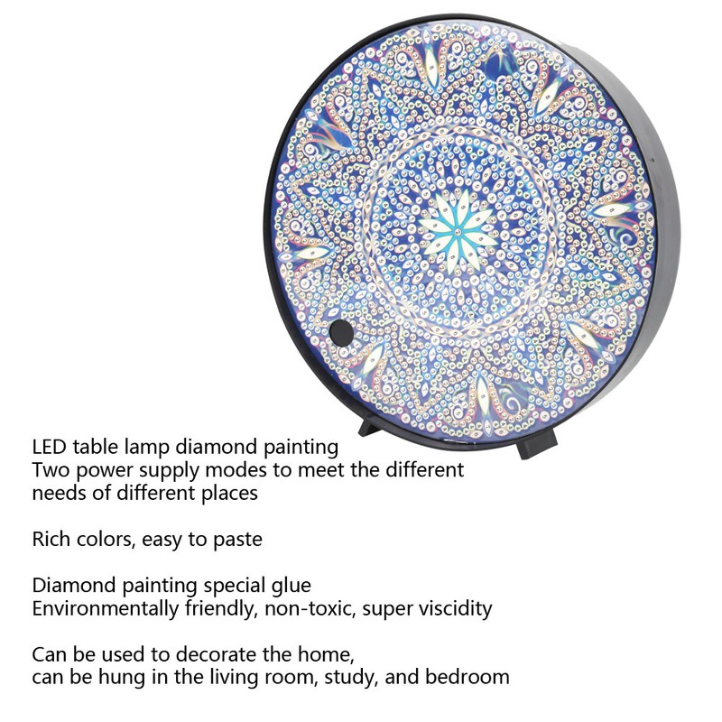 DIY Diamond Painting Night Light Special Shaped Mandala Diamond Painting