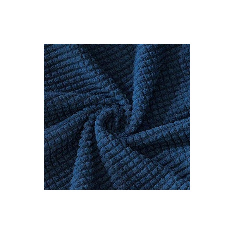 Chair Cover Office Stretch Chair Seat Removable Washable (Dark Blue)