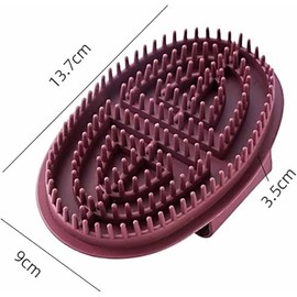 KESERLIG 2Pcs Beauty Salon Professional Custom Meridian Brush, Whole Body Relaxation Massage Comb, Abdominal Leg Meridian Massager, Capricorn Meridian Massage Brush, Handheld Massage Comb (Coffee Color)