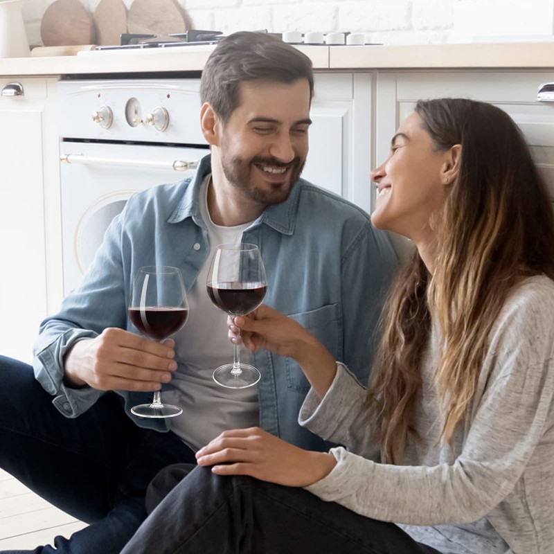 crayline Plastic Wine Glasses Set of 4(15oz) |Unbreakable Wine Glasses
