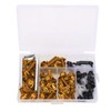 Fairing Bolts Kit, ABS+Aluminum 158Pcs/Set Universal Fairing Bolts Gasket Wrench