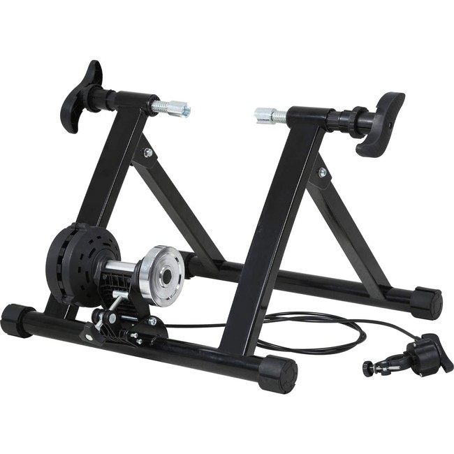 Bike Trainer Stand for Indoor Riding, Bicycle Exercise Training Stand with Magnetic Flywheel,Noise Reduction ,5Resistance Settings Stationary Bike Resistance for Road