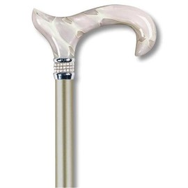 Petite Straight Single Point Cane Color: White Diamond