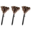 Retractable Feather Duster Ostrich Feathers Anti-Static Reusable Eco-Friendly Handheld Cleaning