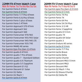 EKINGEEK Adjustable 22mm Nylon Bands for Garmin epix pro 47mm, Fenix 8/7/6/5 (47mm) Band - Quick Fit 22 Watch Band for EPIX 2 47MM & Forerunner 955/965 - Nylon Watch Band for GARMIN