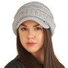 Slouchy Beanie Brim Hat - Mens Slouch Cap Womens Warm