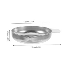 Operitacx Stainless Steel Weighing Pan for Digital Scale Deep Jewelry Scale Tray for Accurate Weighing Ideal for Baking Cooking and Laboratory Use Weighing Cups for Jewelry and