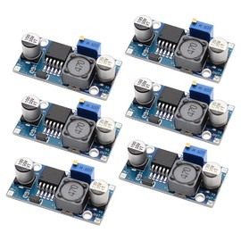 APKLVSR Step Down Converter, DC-DC Buck Converter Module, 3.2-46 V to 1.25-35 V Voltage Regulator, Adjustable Power Supply, Down Module, Voltage Converter, Pack of 6