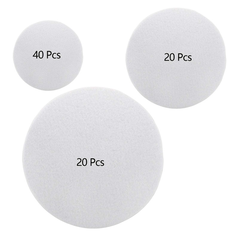 Jucoan 80 Pack Thick Felt Plate Dividers, 3 Sizes Round