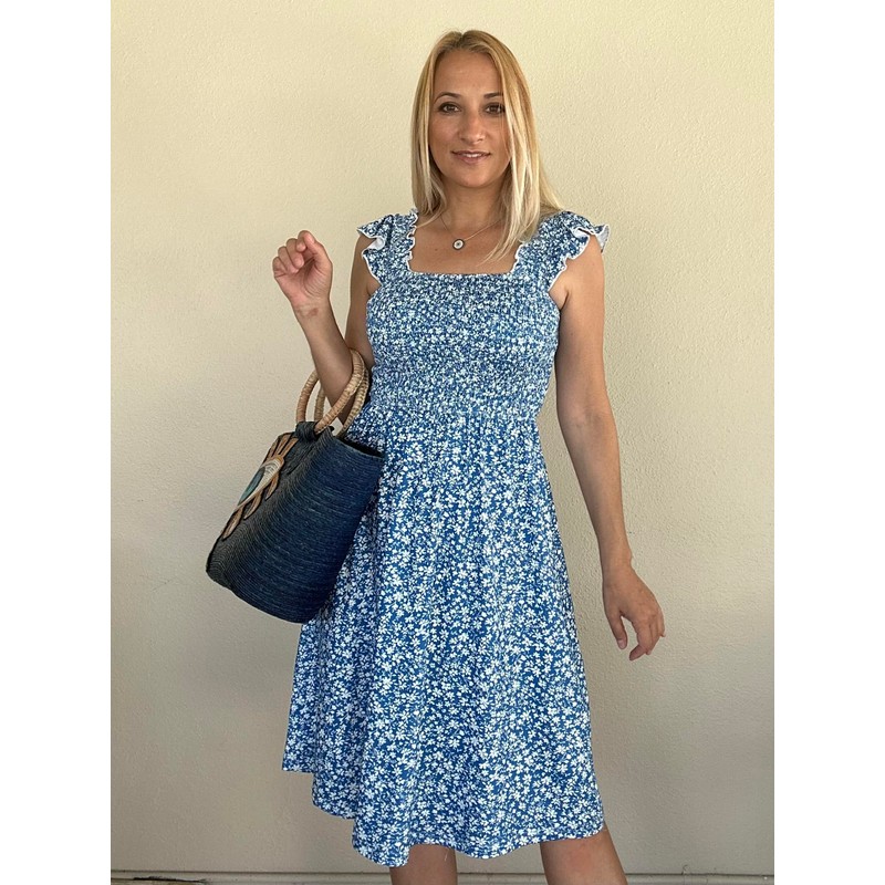 Naggoo Summer Dresses for Women Beach Floral Sundress Casual Corset