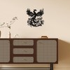 Rajukit Phoenix Wall Art, Wall Decor Metal Phoenix Rising Statue,