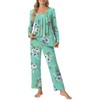 Anyally Women's Fall Pajama Sets, 2-Piece Lounge Sleepwear Ladies Pjs