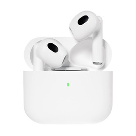 AAZ Wireless 5.2 Bluetooth Headphones, Wireless Gaming Earbuds with Stereo Sound, in-Ear bass Sports White Headphones with Built-in Microphone