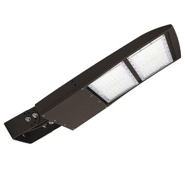 LED Parking Lot Lights 300W, LED Shoebox Street Pole Lights, Built-in 20KV Surge Protector, IP65 Waterproof 42000LM Outdoor Commercial Area Road Light 5000K 100-277V DLC UL Listed