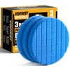VOFirst Buffing Pads 6.5 Inch, 3Pcs Blue Light Cut Foam