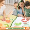 Wooden Fruit Fractions Circles, Fractions Resources for Children Math, Food