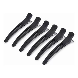 TOBEAUTY Pinza Para Cabello Tipo Pico De Garza, Negro 6 Pcs