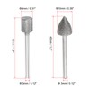 uxcell Diamond Grinding Bit Set 8mm 10mm Dia Head Mix
