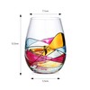 Artisanal Hand Painted Stemless Wine Glasses - Gift for Her,