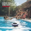 ENHULK Solar Pool Ionizer, Upgraded Floating Cleaner - Cleans Pools