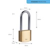 Yale - Y110B/30/147/1 Standard Sicherheit 30mm Messing Vorhängeschloss - Langer