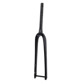 Road Bike Fork Carbon Fiber Hard Tapered Tube Lightweight Road Bike Front Forks for Replacement Glossy Black