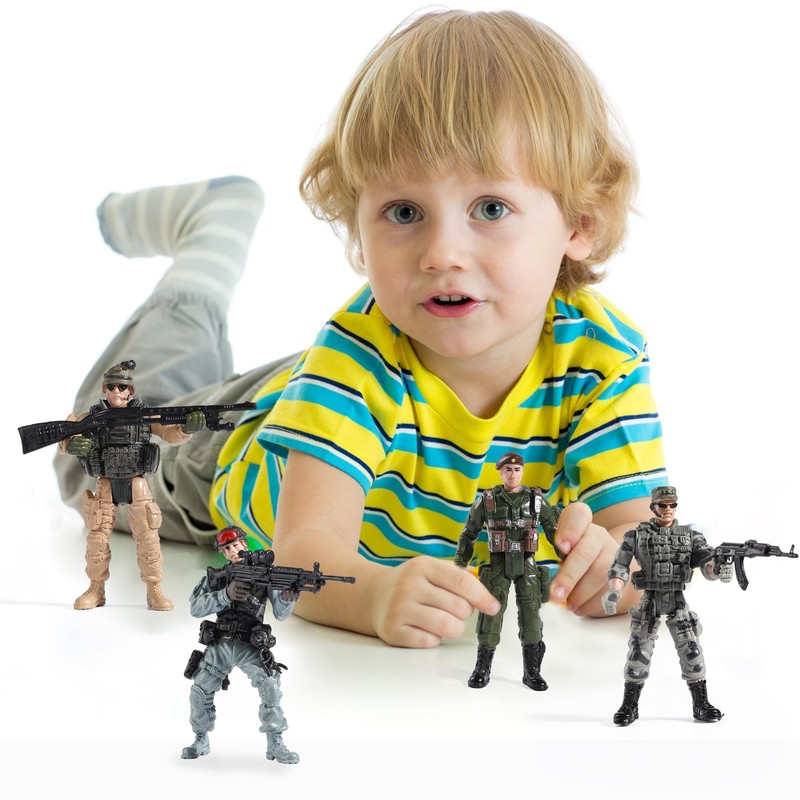 US Army Men and SWAT Team Toy Soldiers Action Figures