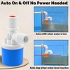 Float Valve for Water Tanks, 3/4 Inch Side Connection, Automatic