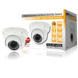 Security camera with Sony Effio™ digital signal processor and varifocal lens SE