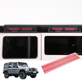 Bekantogy Car Roof Rack Compatible with Ineos Grenadier 2020-2024 Aluminum Alloy Roof Side Luggage Mounting Tube Roof Baggage Tie-Downs Luggage Mounting Bracket 4PCS (Red)