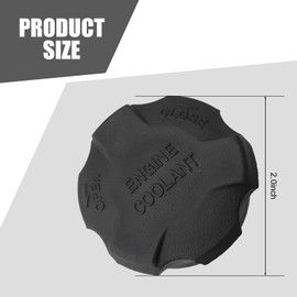 dawfall 1 PC Car Radiator Tank Cover, Engine Cooling Water Overflow Reservoir Cap Replacement #2544126100, Tight Fit Leak-proof and Dust-proof Seal, Compatible with Hyundai Kia Santa Fe (Black)