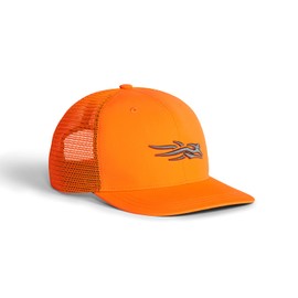 SITKA Men's Standard Trucker Breathable Mesh Hunting Cap-One Size Fits All, Blaze Orange, OSFA