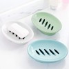 2-Pack Soap Dish with Drain Soap Holder Easy Cleaning Soap