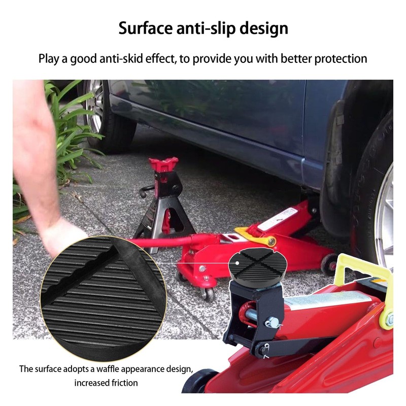 Floor Jack Rubber Pad, Universal Thickened Rubber Clamp Welding Jack