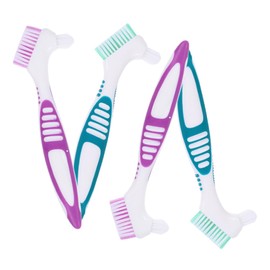 TOVINANNA Multi-function Brush Double-sided Soft Hard Bristles Remover Care Tool for Ages