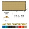 Houssity Tan Beige 6' x 2' Fence Privacy Screen Cover