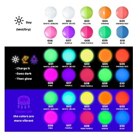 Set De Pintura Artme Que Brilla En La Oscuridad, 60 Ml, 10 C