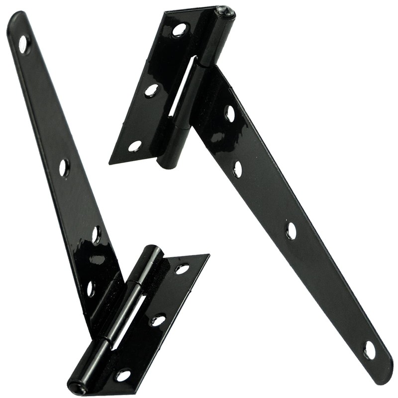 LAMXD 4 Pcs T Hinges, T-Strap Hinges, Metal Heavy Duty
