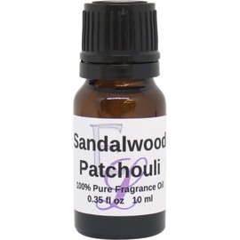 Sandalwood Patchouli Fragrance Oil by Eclectic Lady, 10 ml Premium, Long Lasting Diffuser Oils, Aromatherapy