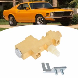 munirater PV6 Brake Proportioning Valve Brass Disc/Disc Brake System Combination Valve PV6070FD Replacement for 1960-1970 Mustang