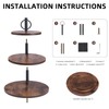 Wooden Cupcake Stand 2 Pack, Large Cupcake Tower Stand for