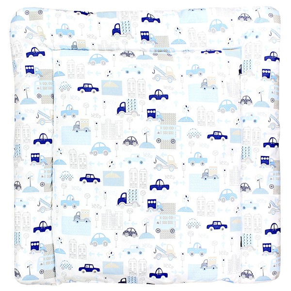 TupTam Baby Changing Mat with Cotton Cover Patterned Safari Size