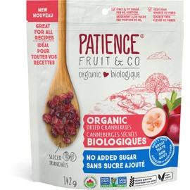 Patience & Co. Organic Cranberries - No Added Sugar