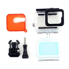Action Camera Waterproof Case Cover Red Filter Snorkeling Photography Accessories